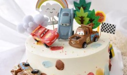 卡通蛋糕汽车：萌趣点缀生日派对